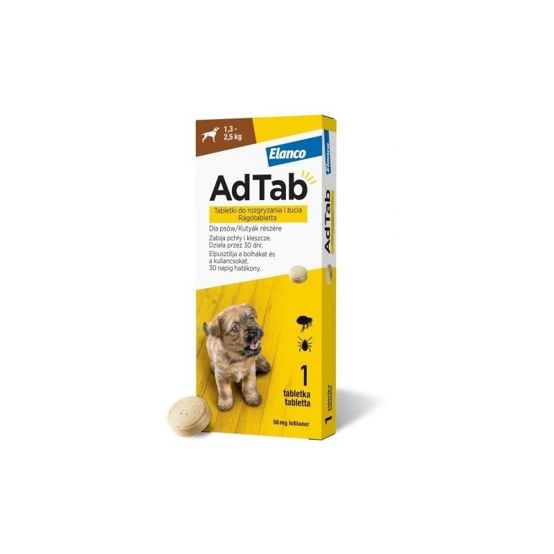 ADTAB 225 mg, tabletka dla psów od 5.5-11 kg