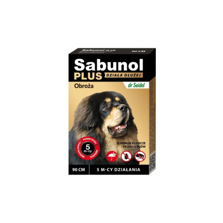 SABUNOL GPI , OBROŻA OZDOBNA DLA PSA, CZARNA, 50 cm