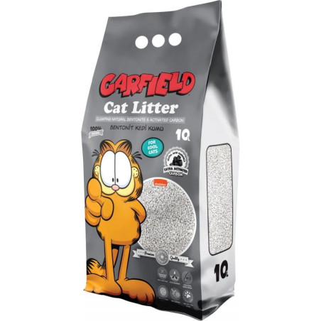 Garfield, żwirek bentonit dla kota, z węglem aktywnym, 10 l