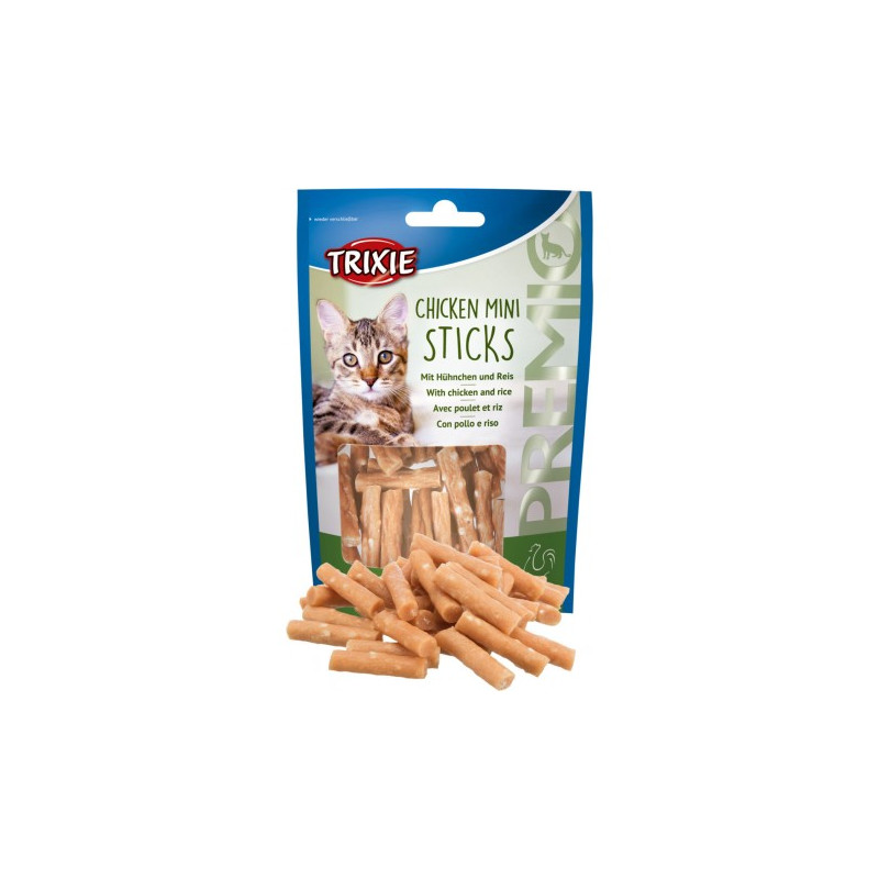 Trixie, kot, Premio Mini Sticks, kurczak / ryż, 50 g