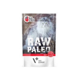 Raw Paleo, monoprotein, kot, wołowina, 100 g
