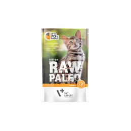 Raw Paleo, monoprotein, kocię, indyk, 100 g