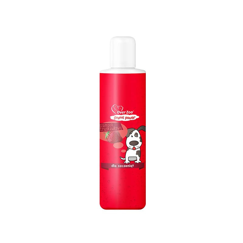 Over zoo, frutti power, szampon, dla szczeniąt, truskawka, 200 ml