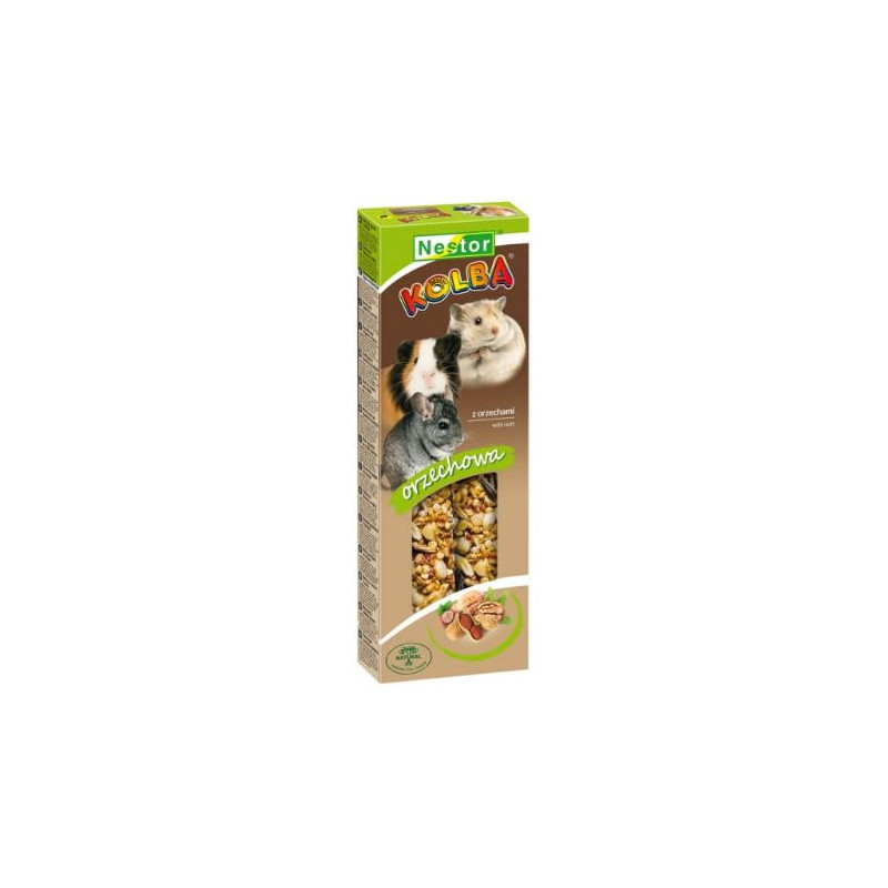 Nestor, kolba z orzechami dla gryzoni i królików, 2 sztuki