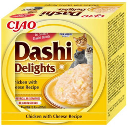 Inaba Cat Dashi Delights, kurczak z serem, 70 g, 3+3 gratis