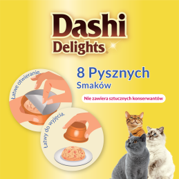 Inaba Cat Dashi Delights, kurczak z serem, 70 g, 3+3 gratis