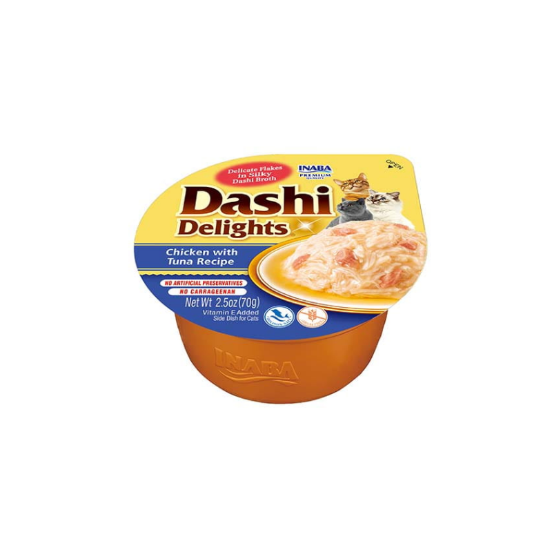 Inaba Cat Dashi Delights, kurczak z tuńczykiem, 70 g
