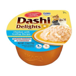 Inaba Cat Dashi Delights, kurczak i przegrzebki, 70 g