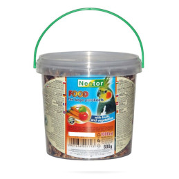 Nestor,  dla średnich papug, owocowo-warzywny, 1 L