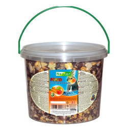 NESTOR, POKARM DLA PAPUGI ŚREDNIEJ, OWOCOWO-WARZYWNY, 3 l