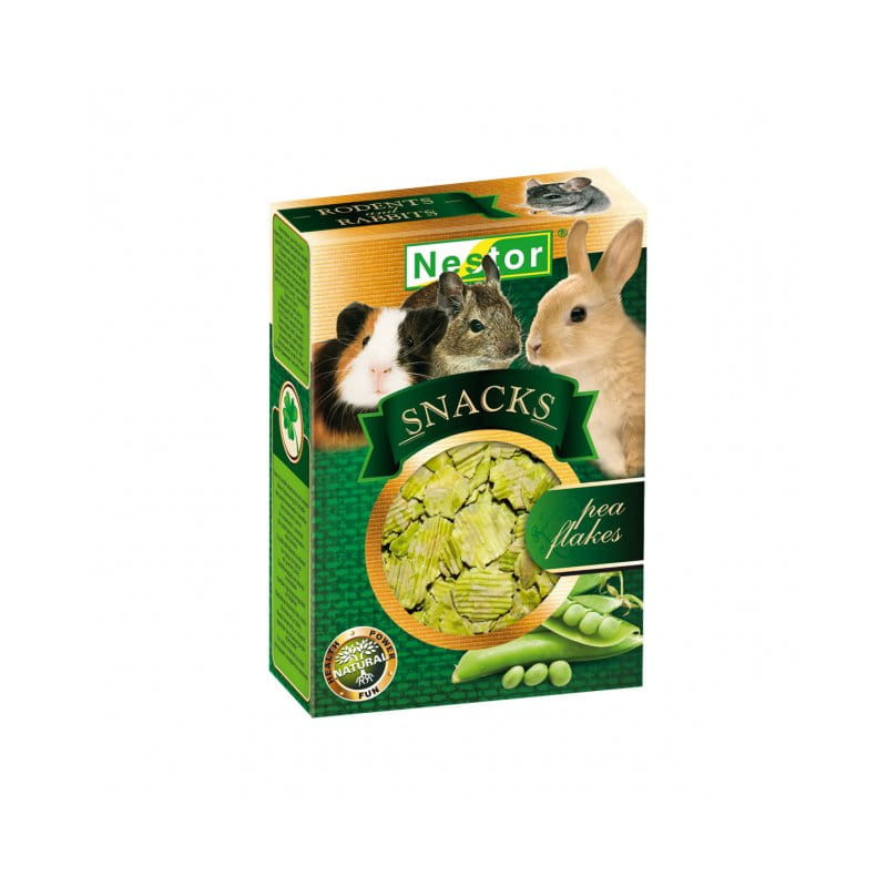 NESTOR SNACKS, GRYZOŃ I KRÓLIK, PŁATKI GROCHU, 55 g