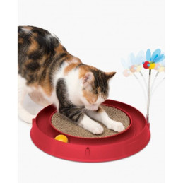 Tor Catit Play'n Scratch z drapakiem, 4 x 36 x 39,5 cm, czerwony