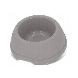Miska plastikowa dla psów szara, M, 0,6 l, śr. 19 cm