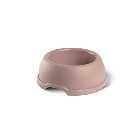 Miska plastikowa dla psów beżowa, L, 1,3 l,  śr. 24,5 cm