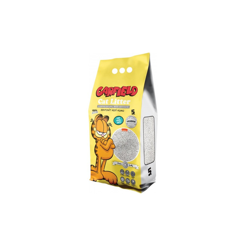 Garfield, żwirek bentonit dla kota, naturalny 5L