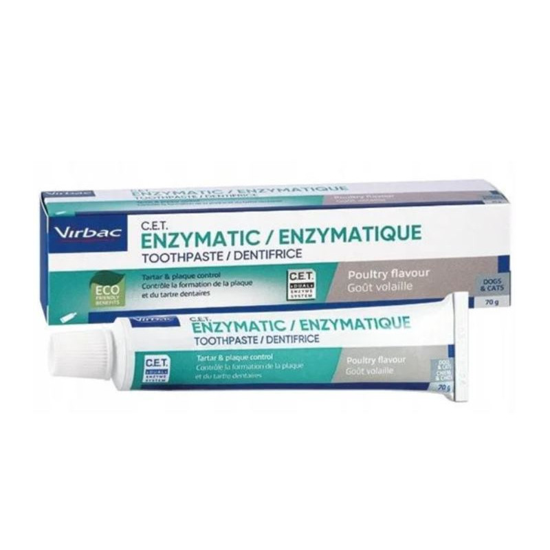 Virbac Enzymatyczna pasta do zebów dla psa i kota, 70g