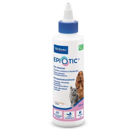 Virbac płyn Epiotic do pielęgnacji uszu dla kotów i psów, 125 ml