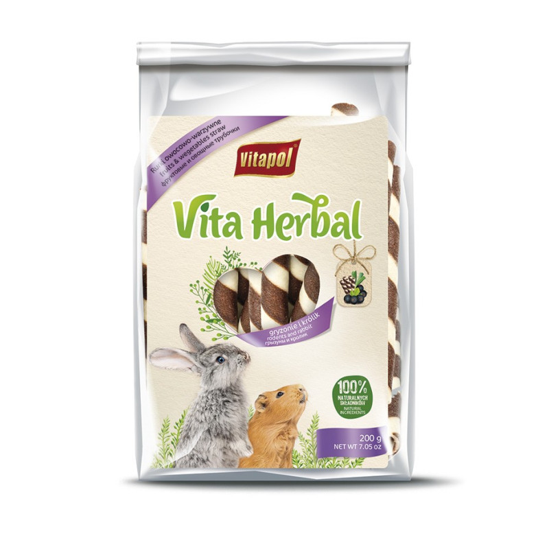 Vitapol, Vita Herbal, rurki owocowo warzywne, 200 g