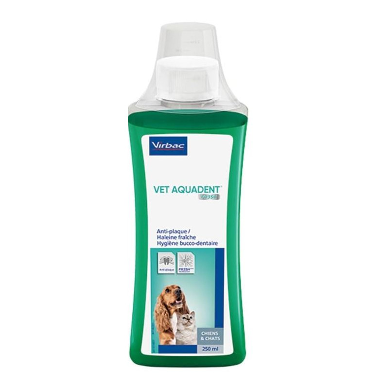 Virbac Vet Aquadent 250ml Płyn do pielęgnacji jamu ustnej dla psa i kota