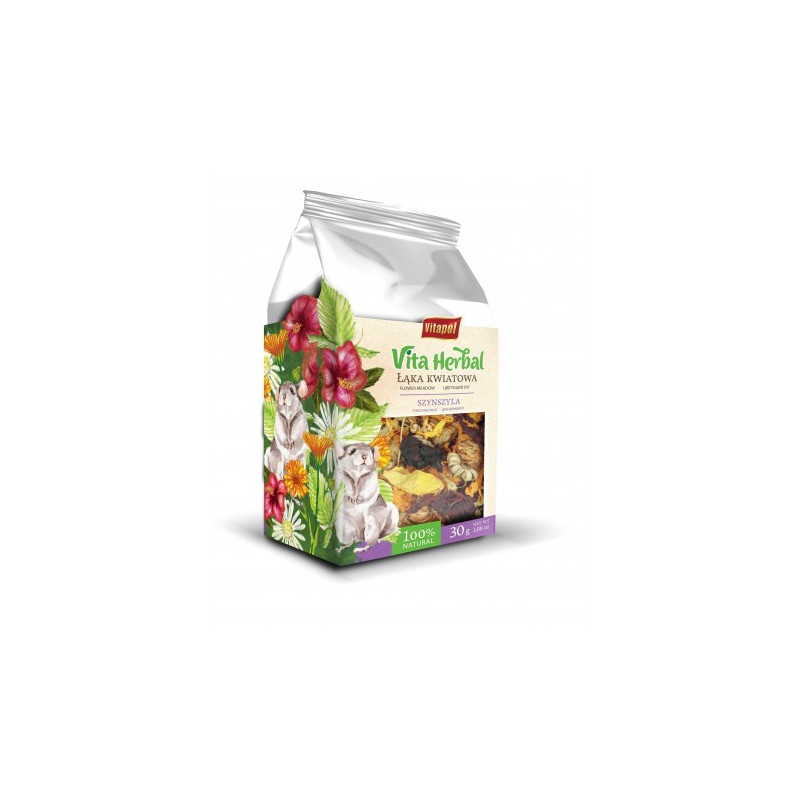 Vitapol Herbal, łąka kwiatowa dla szynszyli, 30 g