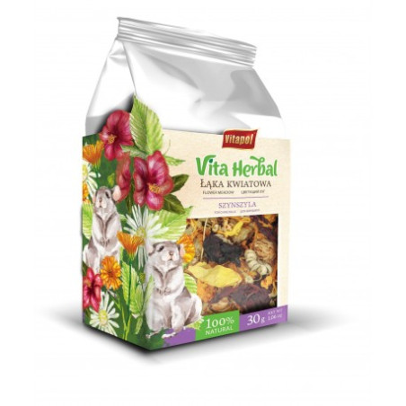 Vitapol Herbal, łąka kwiatowa dla szynszyli, 30 g