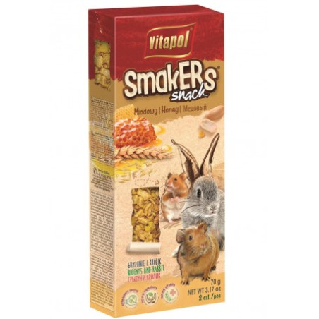 Vitapol, Smakers dla gryzoni miodowy, 2 szt., 70 g