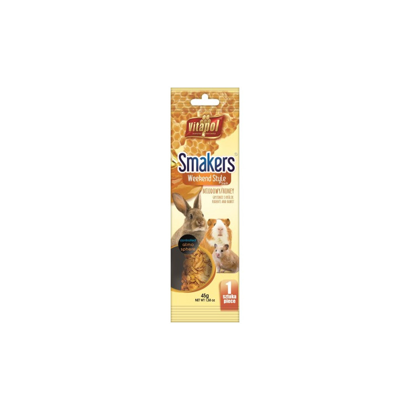 Vitapol Smakers dla gryzoni miodowy Weekend Style, 1 szt., 45 g