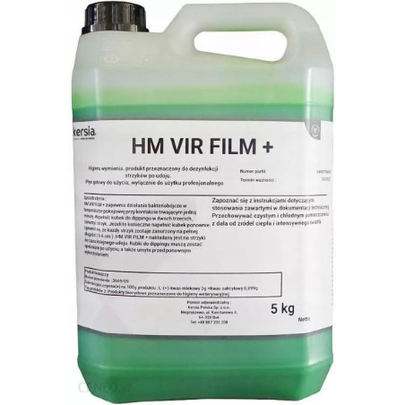 Kersia, HM VIR FILM, dezynfekcja strzyków, 5 l
