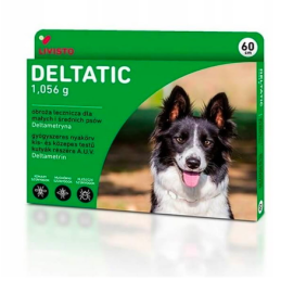 Livisto, Deltatic, obroża na kleszcze dla średniego psa, 60 cm