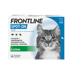 Frontline Spot-on, kot, 3 pipety