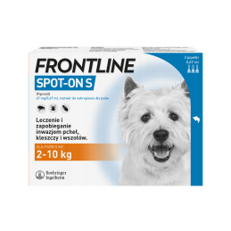 Frontline Spot-on, pies S, 3 pipety x 0,67 ml