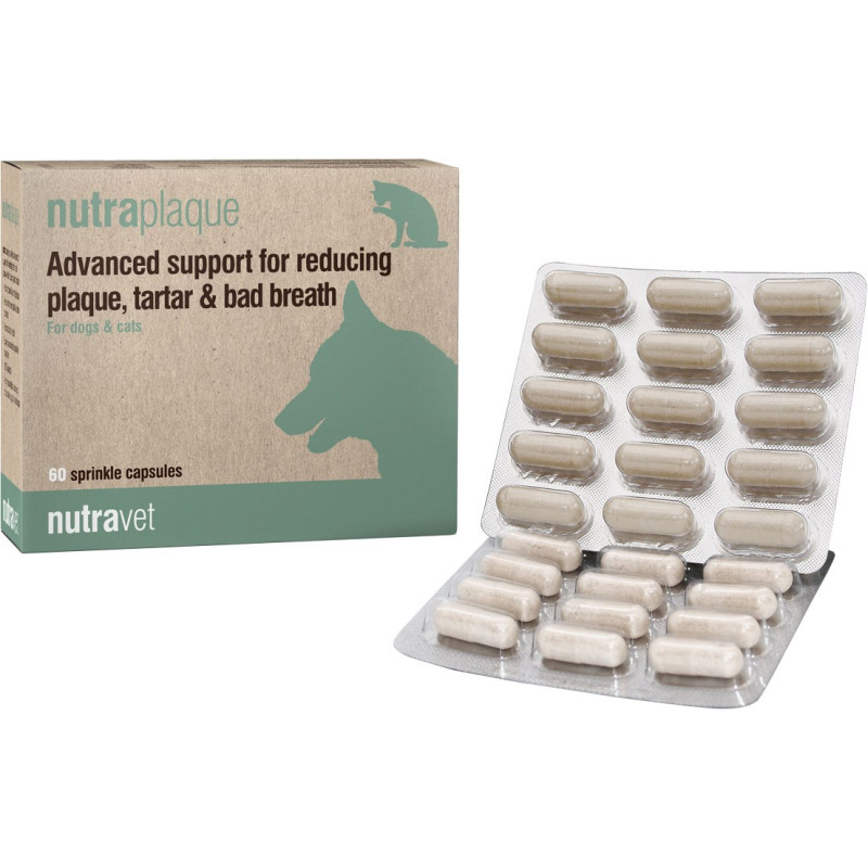 NutraPlaque na zęby dla psów i kotów, 60 tab.