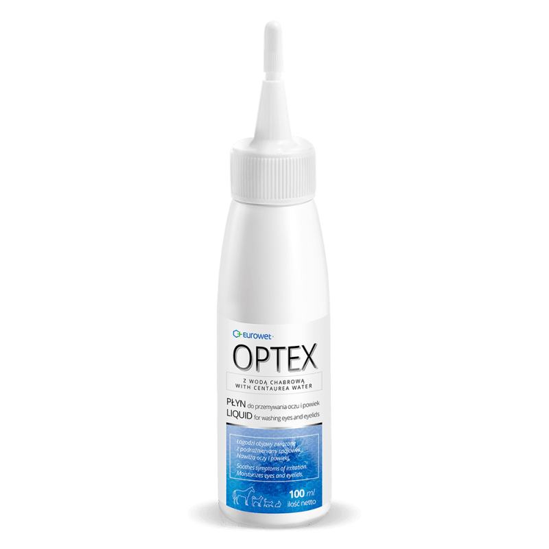 Eurowet OPTEX, płyn do przemywania oczu dla psa i kota, 100 ml