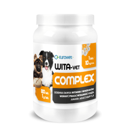 EUROWET Wita-Vet Complex 1g Ca/P1,3, 80 tab.
