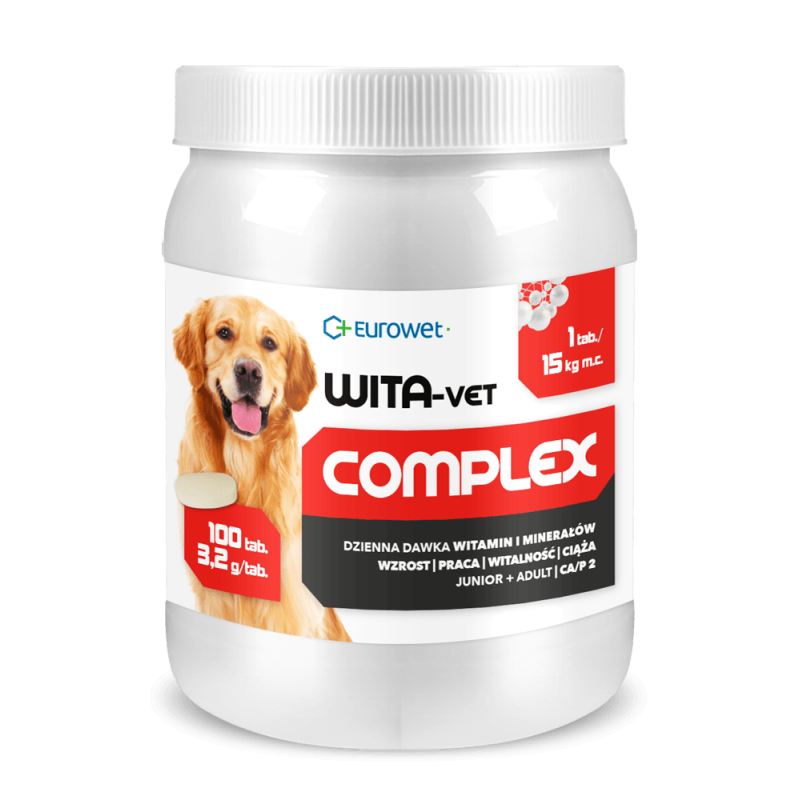 Eurowet Wita-vet CA/P2, 3,2 g, 100 tabl.