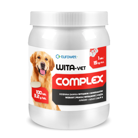 Eurowet Wita-vet CA/P2, 3,2 g, 100 tabl.