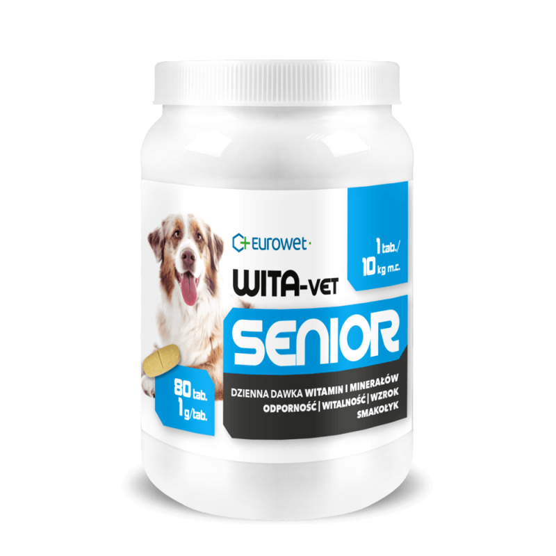 EUROWET Wita-Vet Senior - pies 80 tabl.