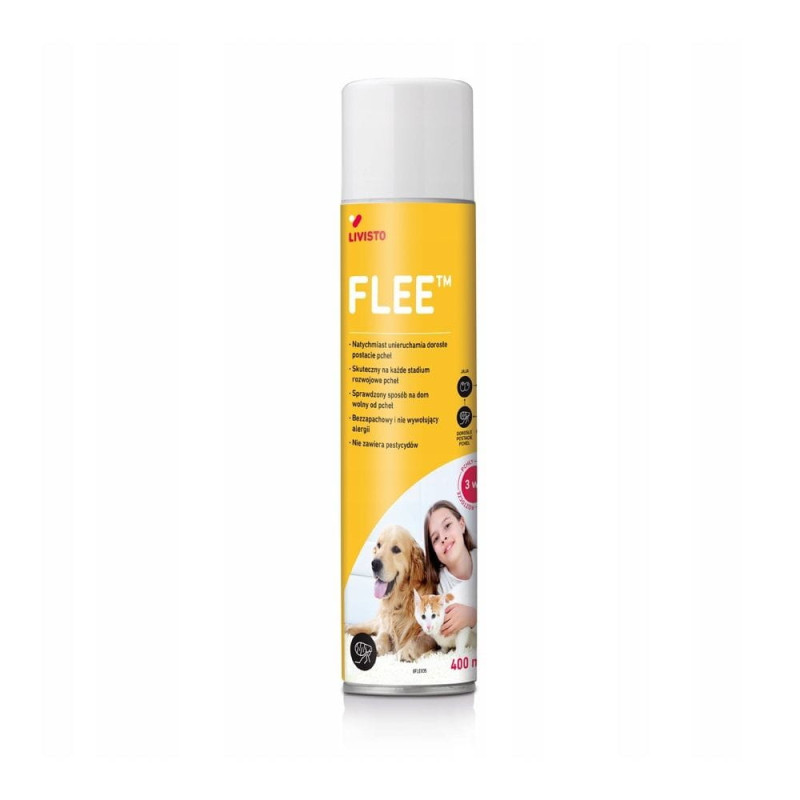 Livisto, Flee,  400 ml , spray na pchły i roztocza w otoczeniu