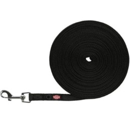 Trixie, Smycz treningowa, dla psa, czarna, taśma parciana, S-M: 10 m/15 mm, gumowana