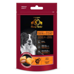 Dermapharm, Champ - Richer, smakołyki z indykiem, skóra i sierść, 90 g