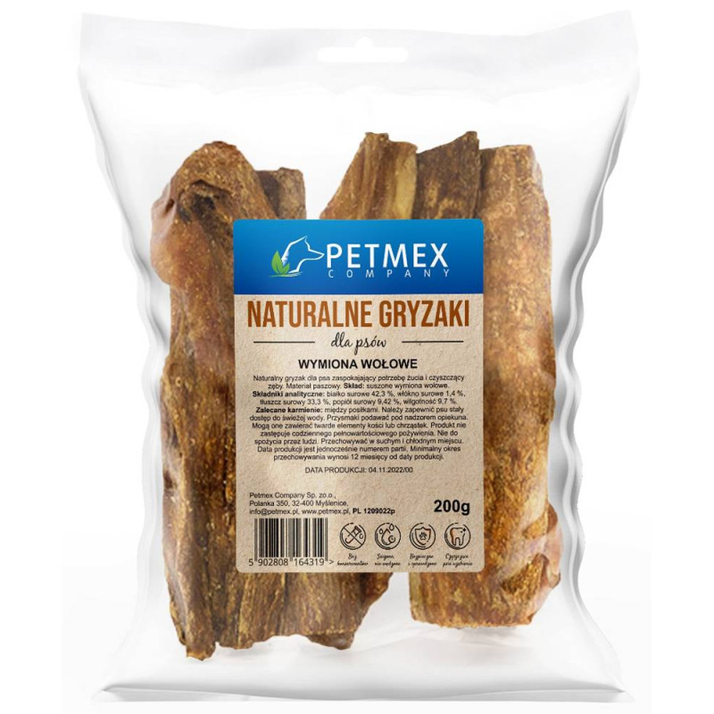Petmex, wymię wołowe, 200 g