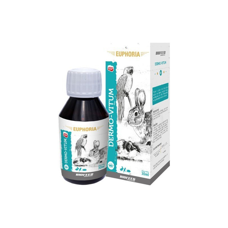 Biofeed, dermo-vitum egzotyczne 30ml witaminy dla gryzoni, zajęczaków i zwierząt egzotycznych