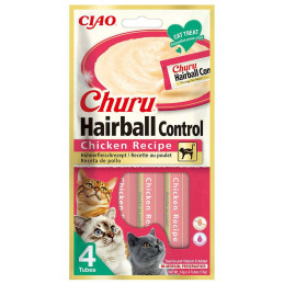 Inaba Cat Churu Hairball Chicken 4x14g (56g)