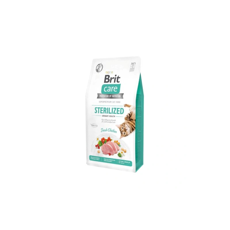Brit Care, Cat, Grain Free, Sterlilzed Urinary, 2 kg