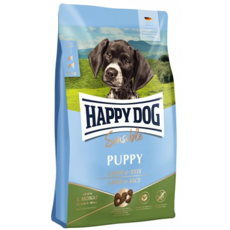 Happy Dog, Sensible Puppy, jagnięcina i ryż, 4 kg
