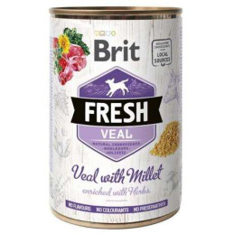 Brit Fresh Veal with millet 400g cielęcina z prosem karma dla psa