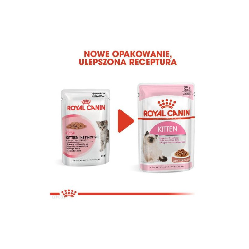 Kitten Instinctive, dla kociąt od 4 do 12 miesiąca, saszetka 85 g pełnoporcjowa karma mokra