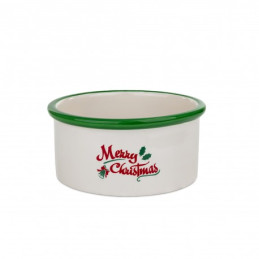 Barry King, Miska ceramiczna dla psa, Merry Christmas, niebieska, 16 x 6cm