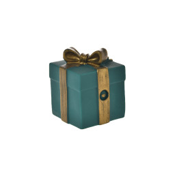 Barry King, Piszcząca zabawka dla psa, prezent zielony, winylowy, 8,5x6cm