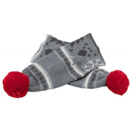 Trixie, Szalik Xmas dla psa, szaro biały - rozmiar M, 70 cm